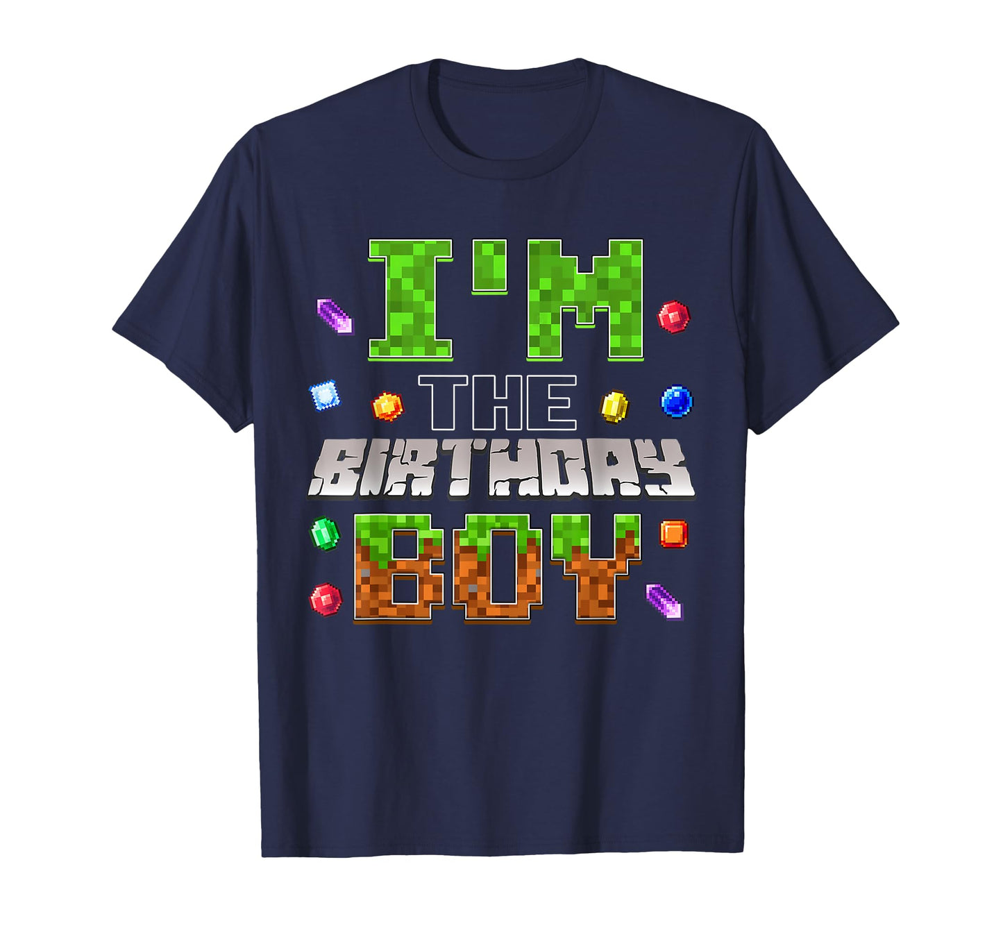 I'm The Birthday Boy Game Pixel Number Birthday Party T-Shirt