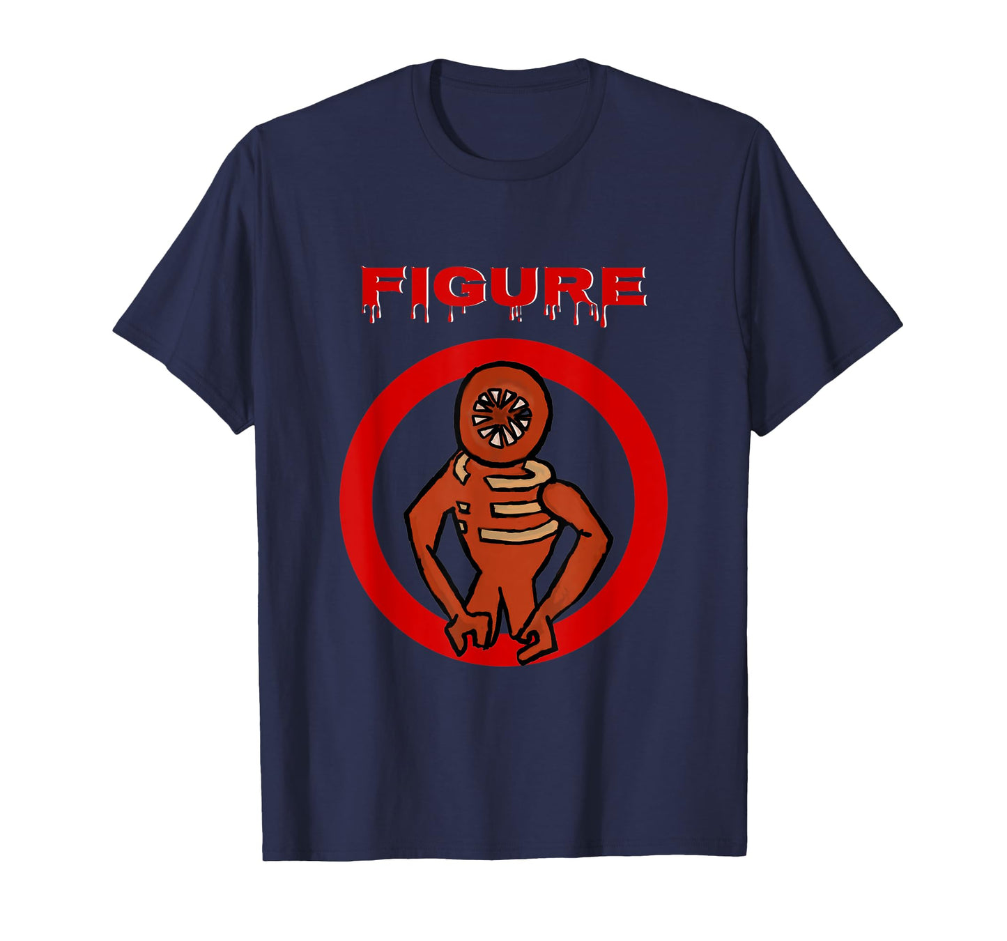 2022 Black Monster Horror Game Doors Figure T-Shirt Small