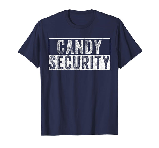 Halloween Funny Ghost Vintage Candy Security Adult Kids T-Shirt