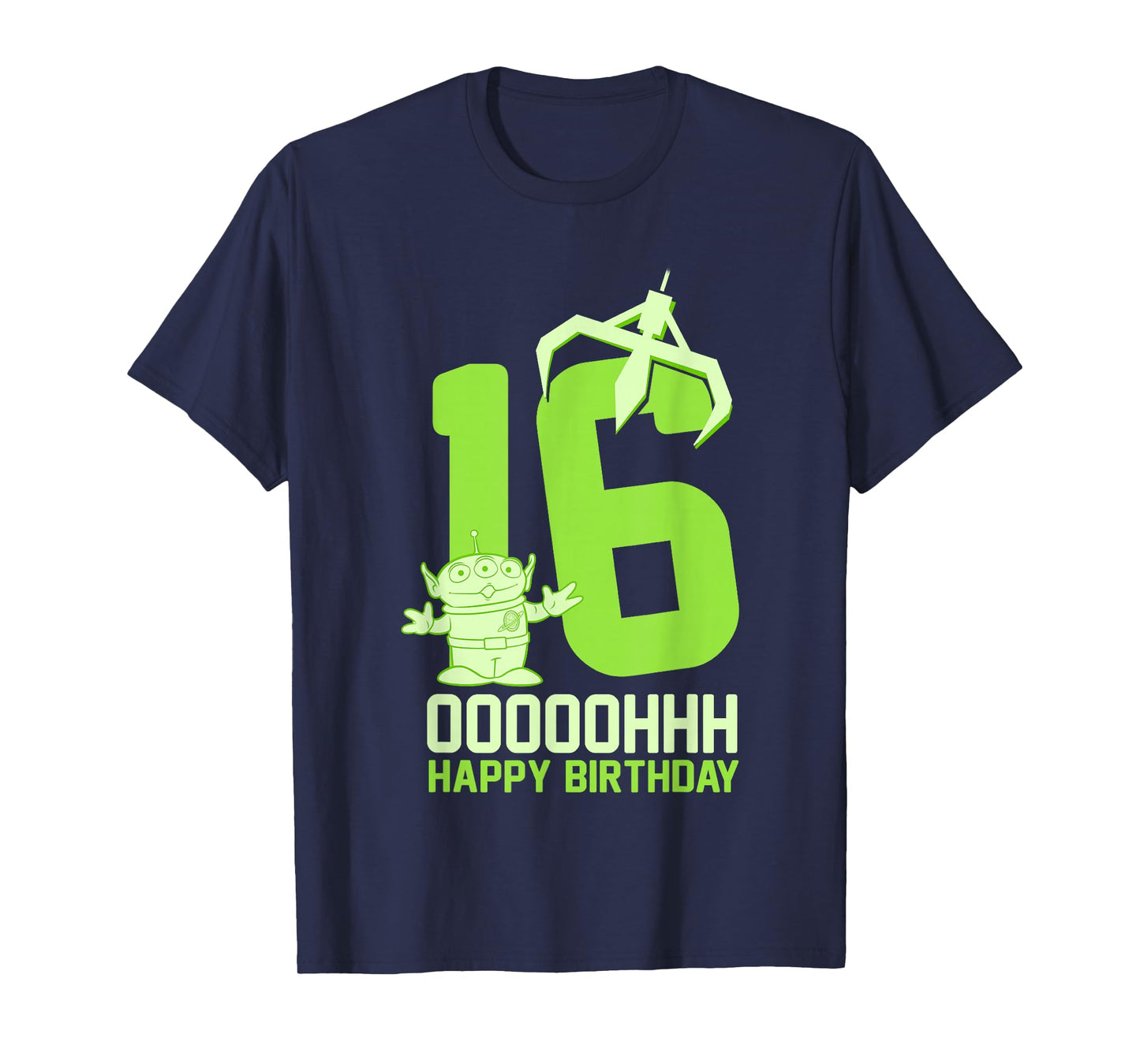 Disney Pixar Toy Story Alien OOOOH Happy 16th Birthday T-Shirt