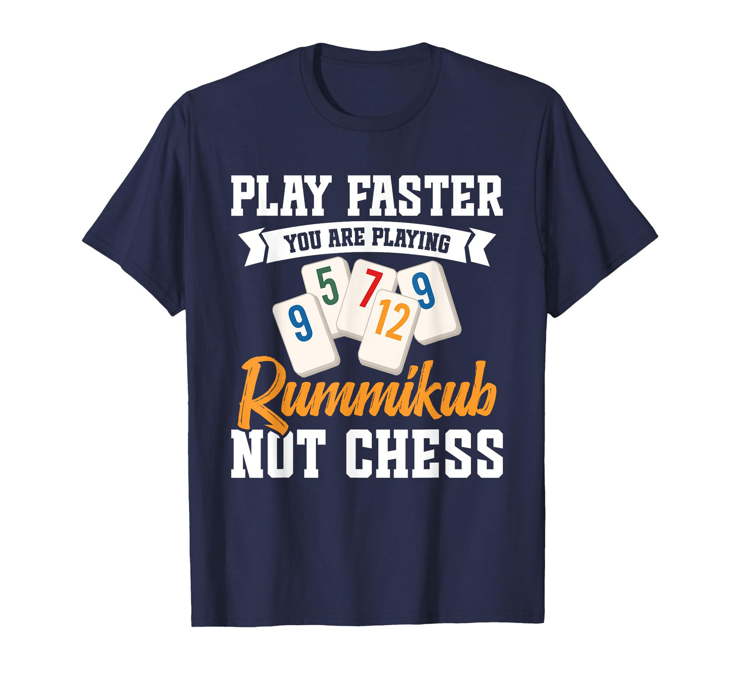 Rummikub Player Tile Game Play Faster King Rummikub T-Shirt