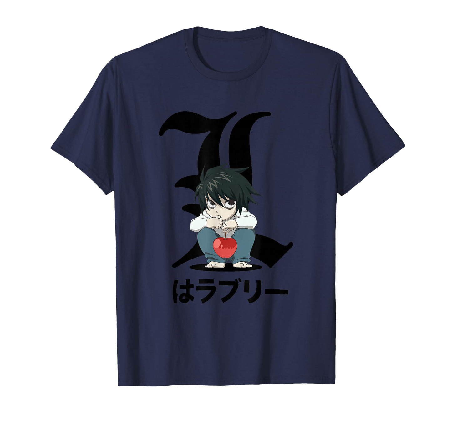 Death Note Crouching Chibi L Anime T-Shirt