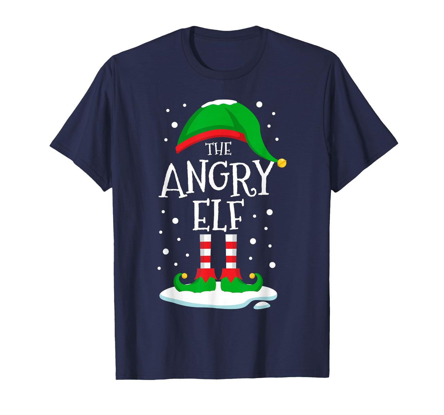 The Angry Elf Christmas Family Matching Xmas Group Funny T-Shirt