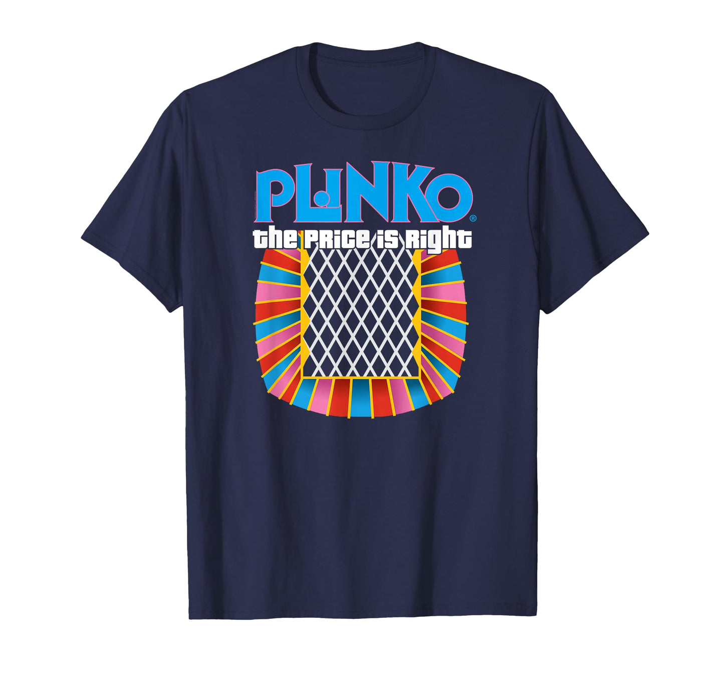 Price is Right Unisex-Adults Black Plinko T-Shirt, Small