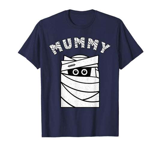 Mummy Ghost Costume Mom Halloween Decor Womens Mummy Bandage T-Shirt