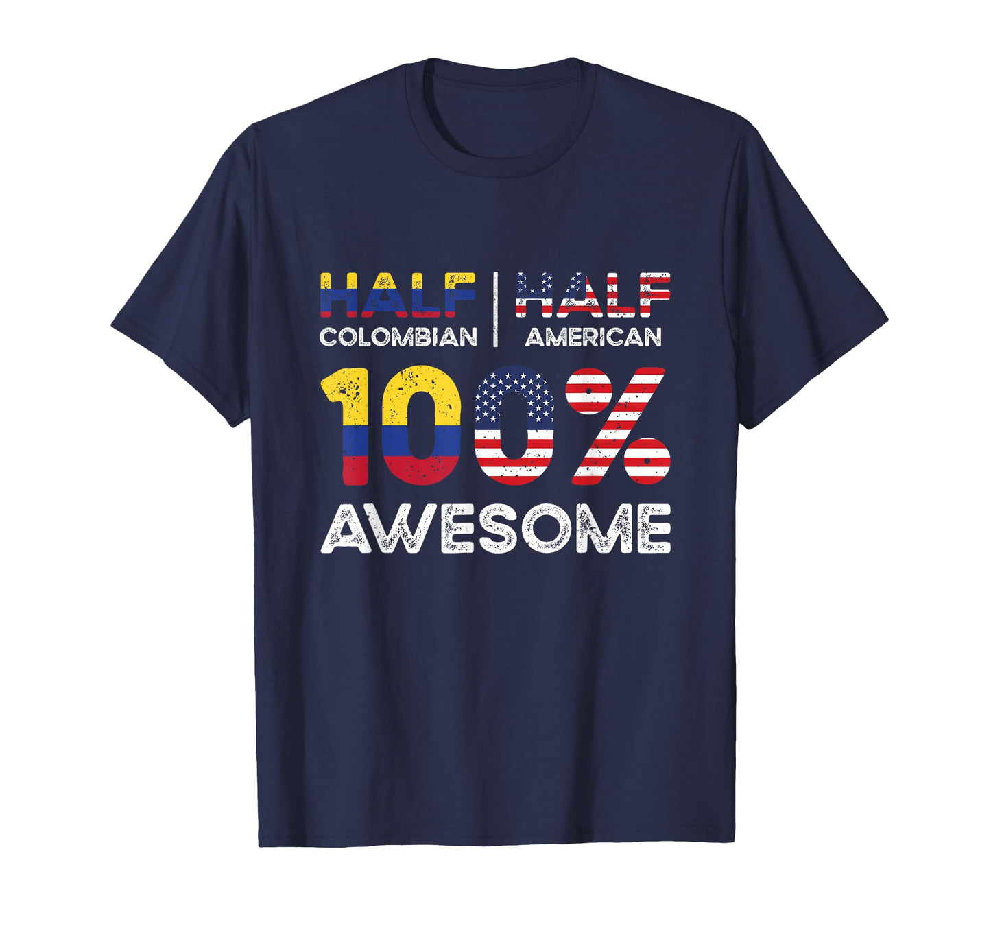 Colombian American Patriot USA Grown Colombia US Flag T-Shirt