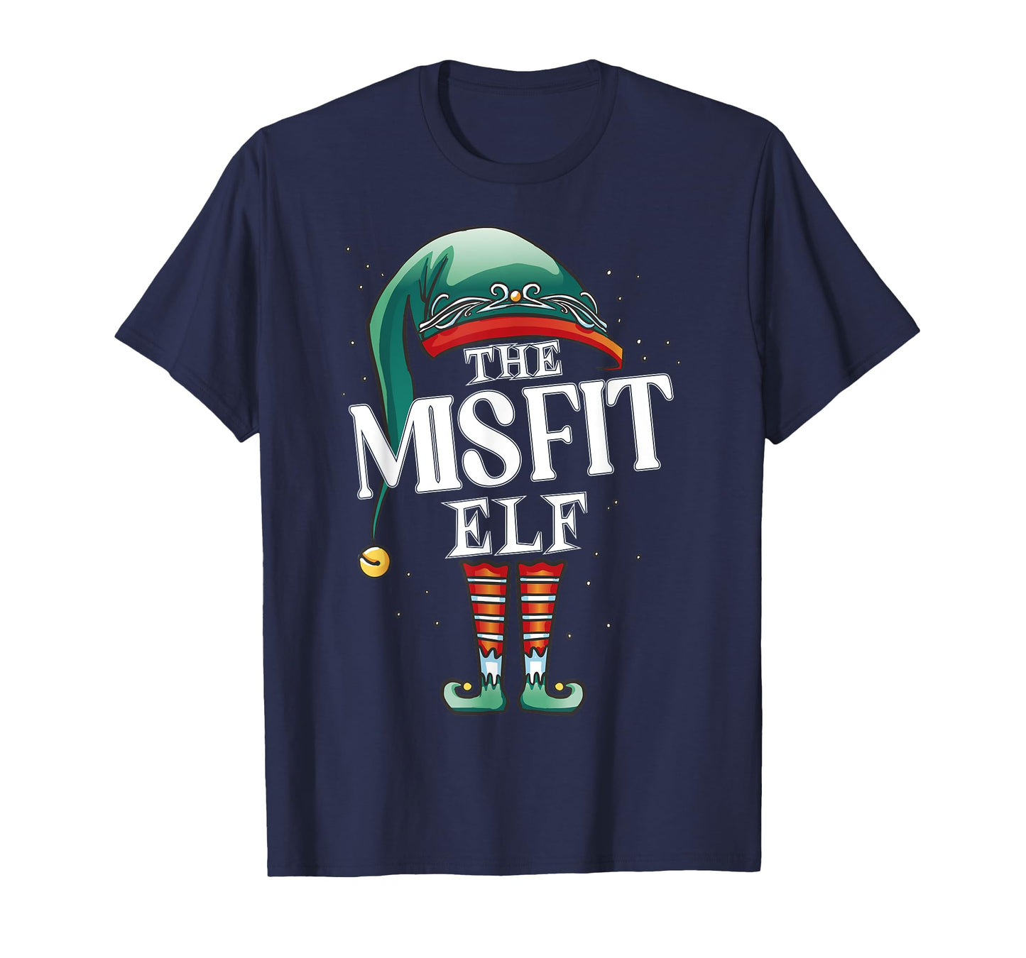 Misfit Elf Christmas Group Xmas Pajama Party T-Shirt