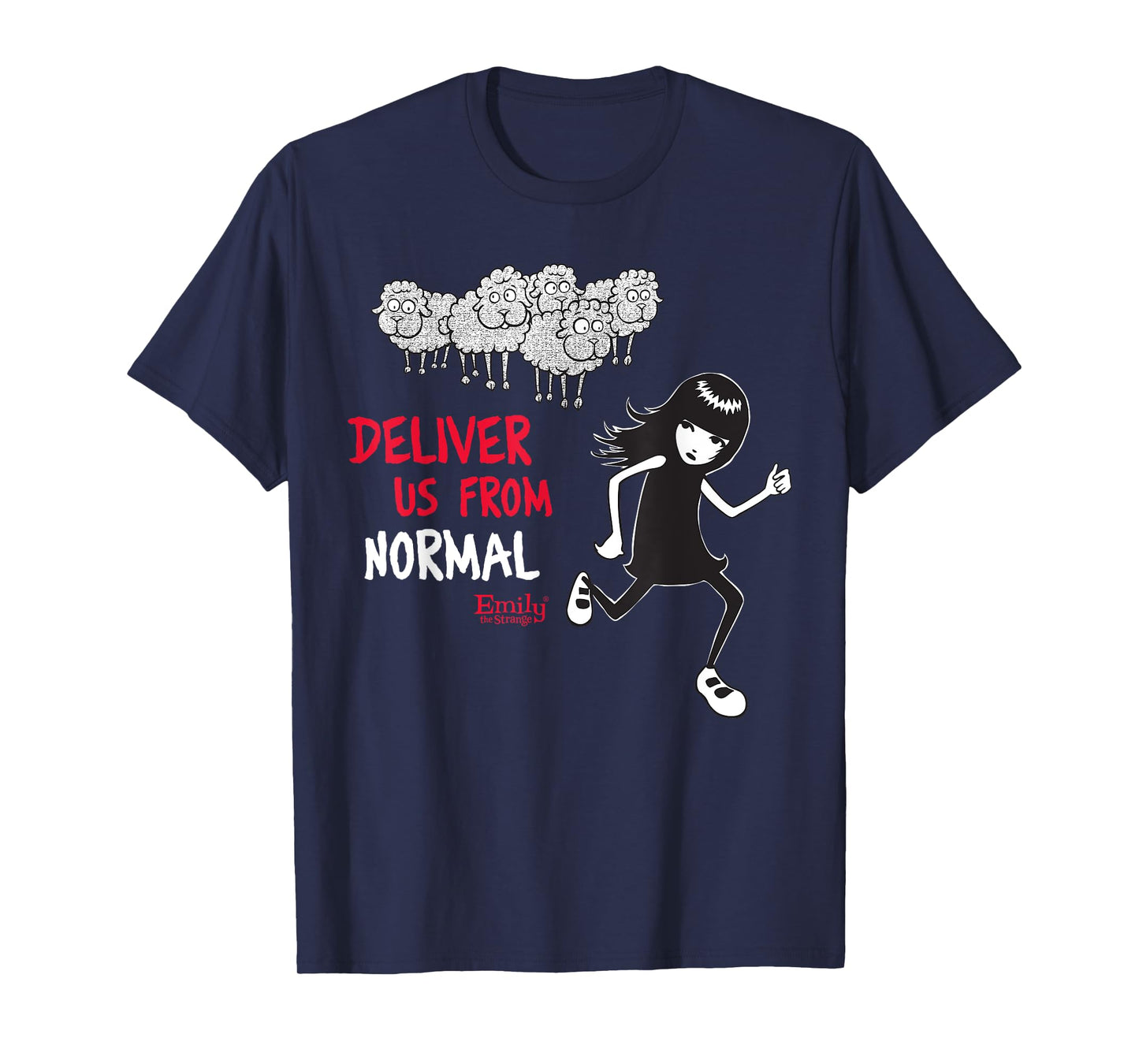 Emily The Strange Deliver Us From Normal T-Shirt