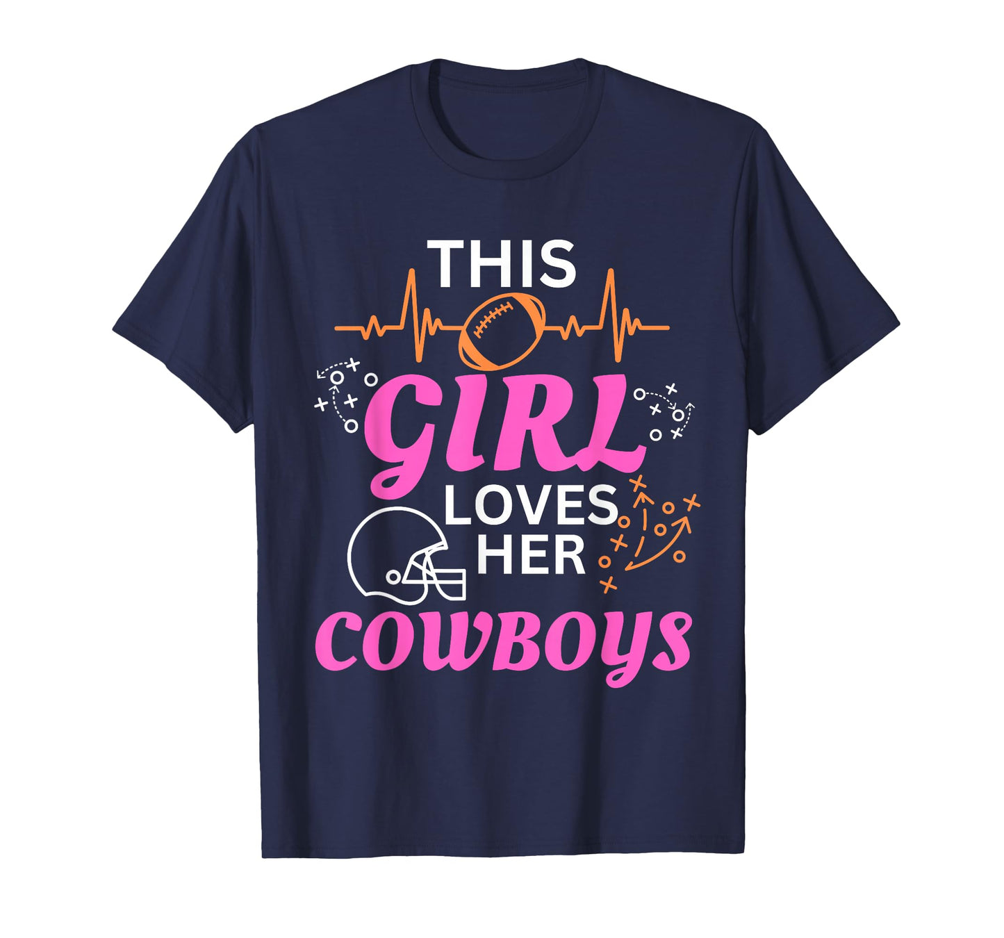 This Girl Loves Her Cowboy Cute Texas Dallas T-Shirt