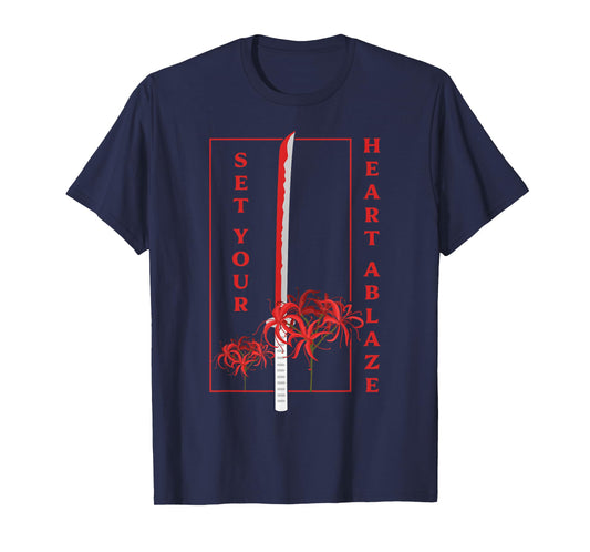 Japanese Spider Lily Soft Grunge Anime Aesthetic Flower T-Shirt