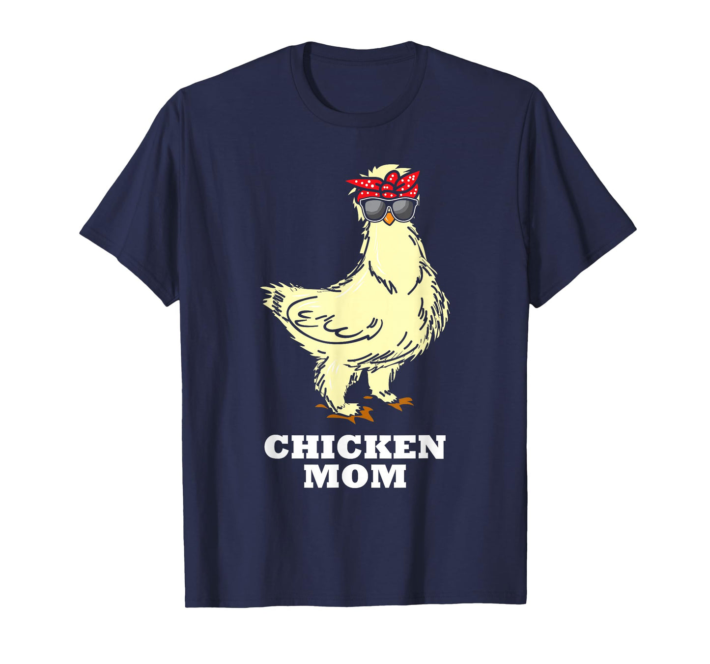 Silkie Chicken Mom Gift Cute Sunglasses Animal T-Shirt