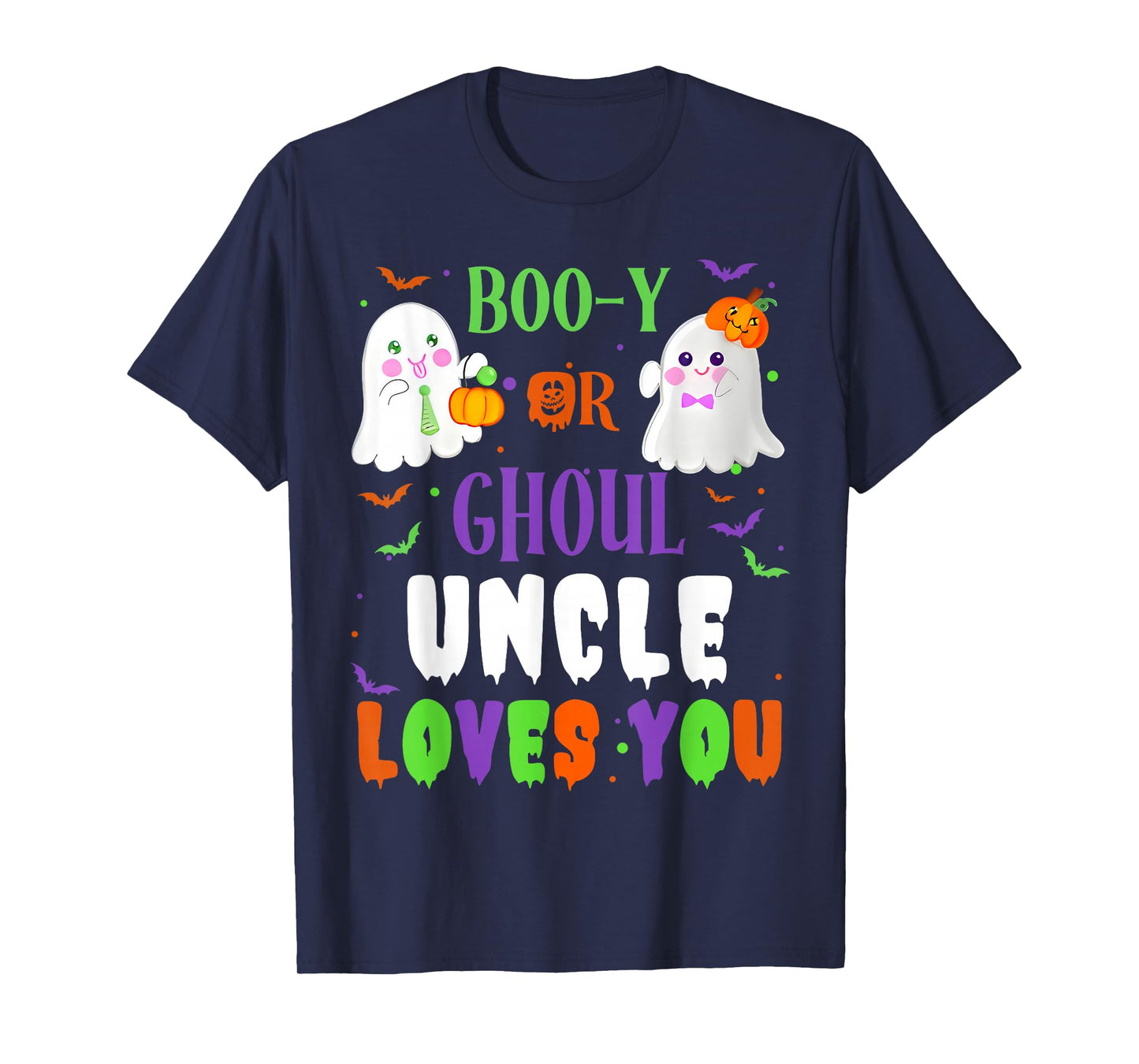 Boo-y Or Ghoul Uncle Loves You Boo Halloween Baby Gender T-Shirt