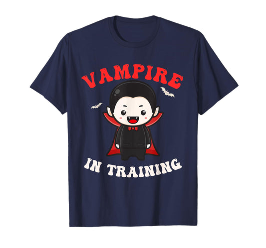 Cute Vampire in Training Halloween Apparel for Kids Boy Girl T-Shirt