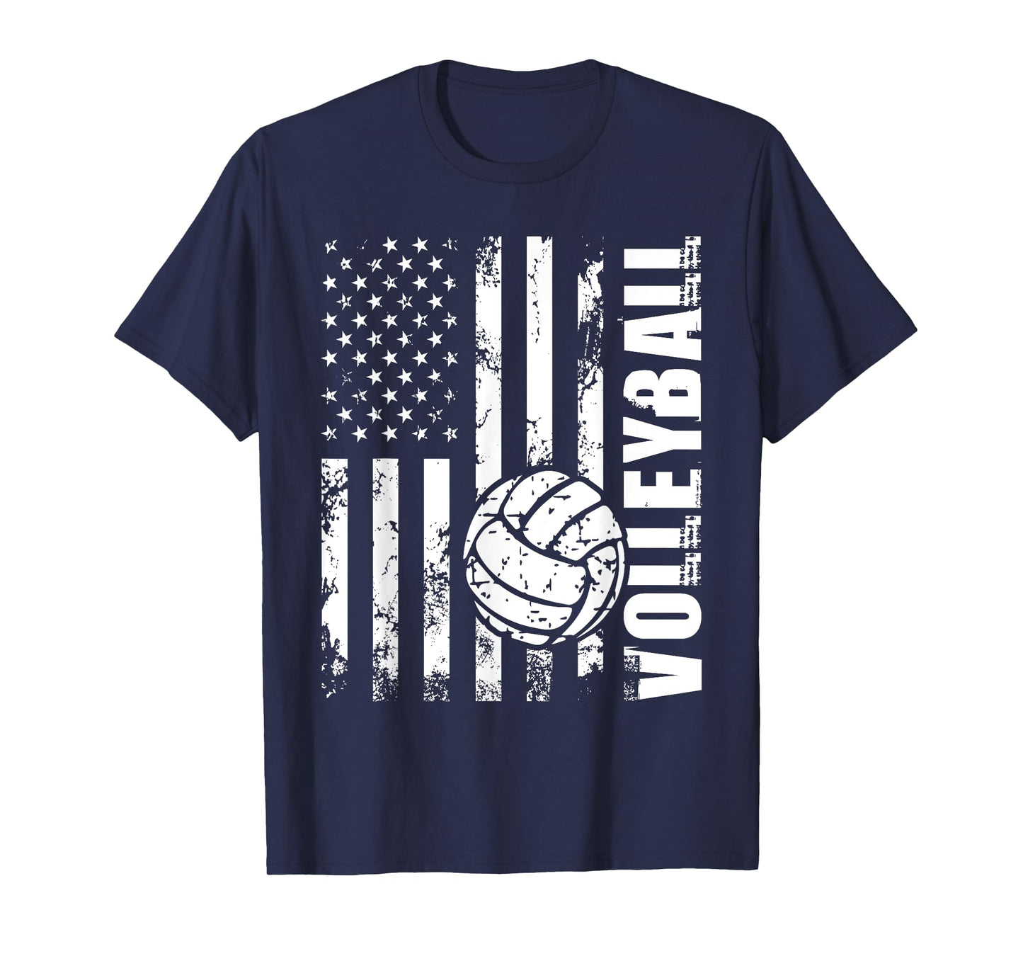 Beach Volleyball - USA American Flag Setters Players Coach T-Shirt