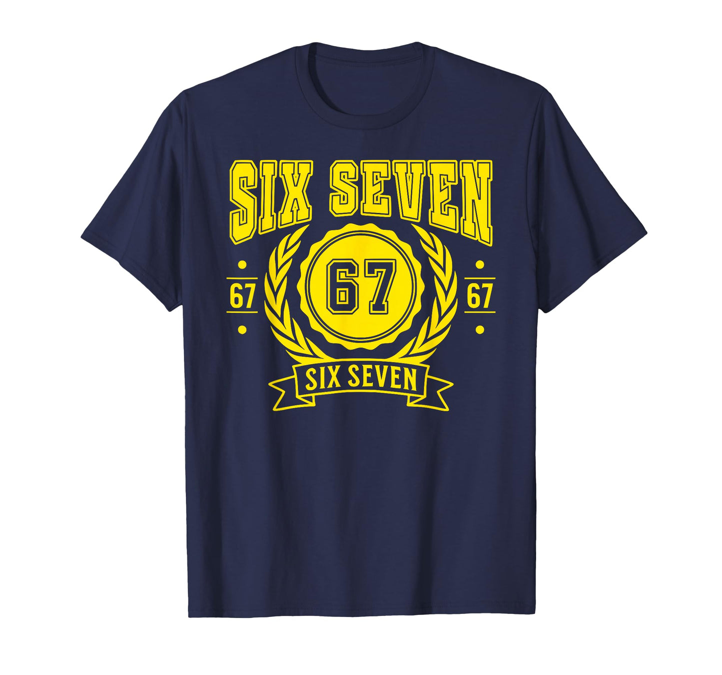 Funny Six Seven 6 7 67 Meme Gen Alpha Slang Boys Girls Kids T-Shirt