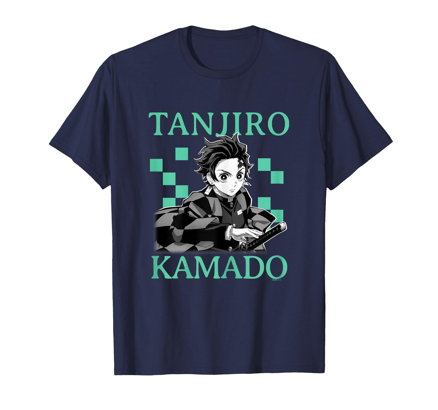 Demon Slayer: Kimetsu no Yaiba Tanjiro Retro Haori Pattern T-Shirt