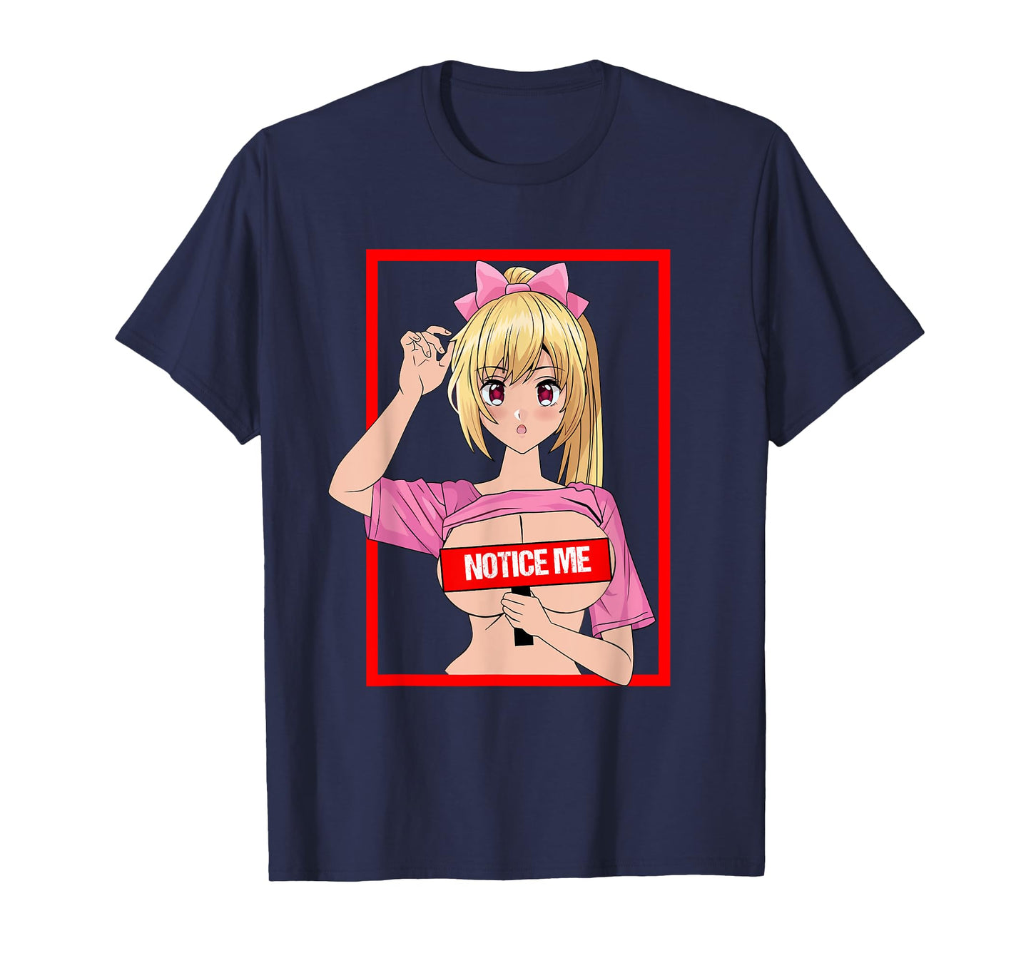 Sexy Big Breasts Cartoon Girl me Noticed Japan Anime T-Shirt