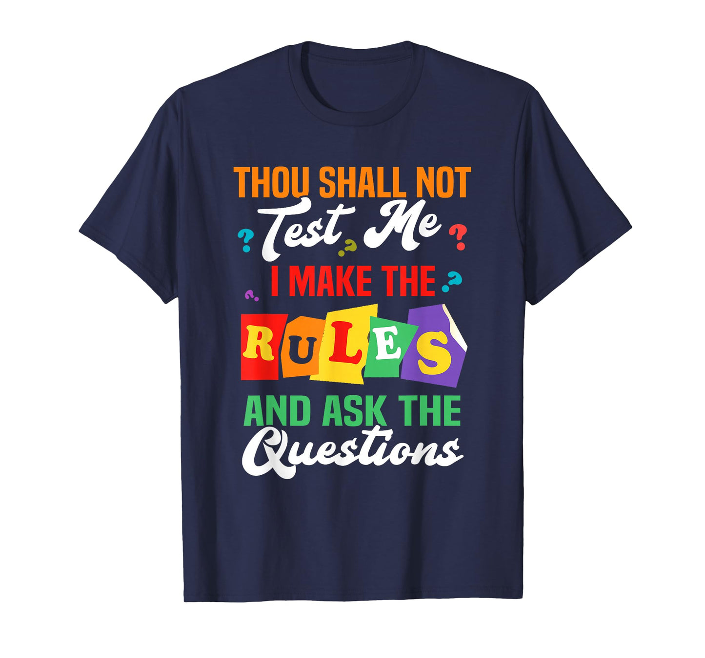 Trivia Night Host Thou shall not test me T-Shirt