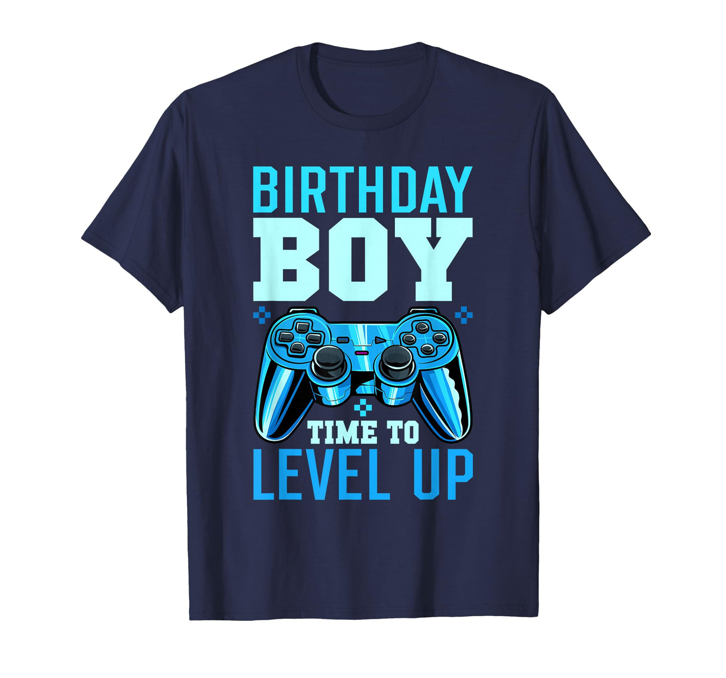 Level Up Birthday Boy Matching Gamer Party T-Shirt - Classic Fit, Black