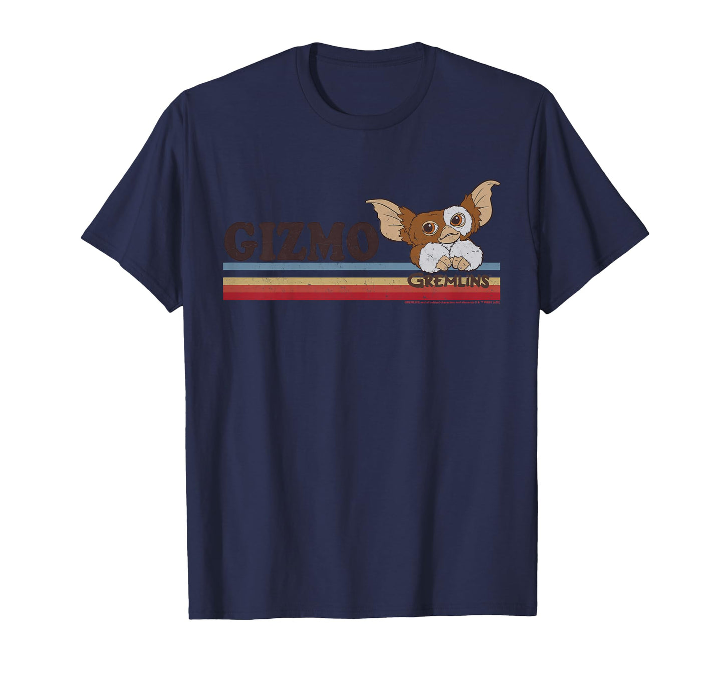 Kids Gremlins Gizmo Retro Stripes T-Shirt