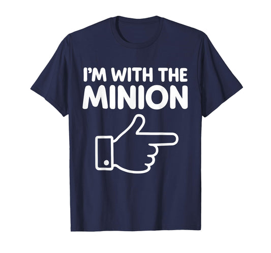 I'm with The Minion Costume Family Lazy Easy Halloween T-Shirt