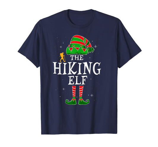 The Hiking Elf Group Matching Family Christmas Hiker Funny T-Shirt