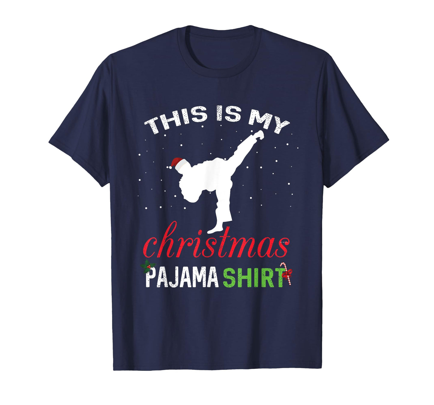 This is My Christmas Pajama Karate Gift Martial Art T-Shirt