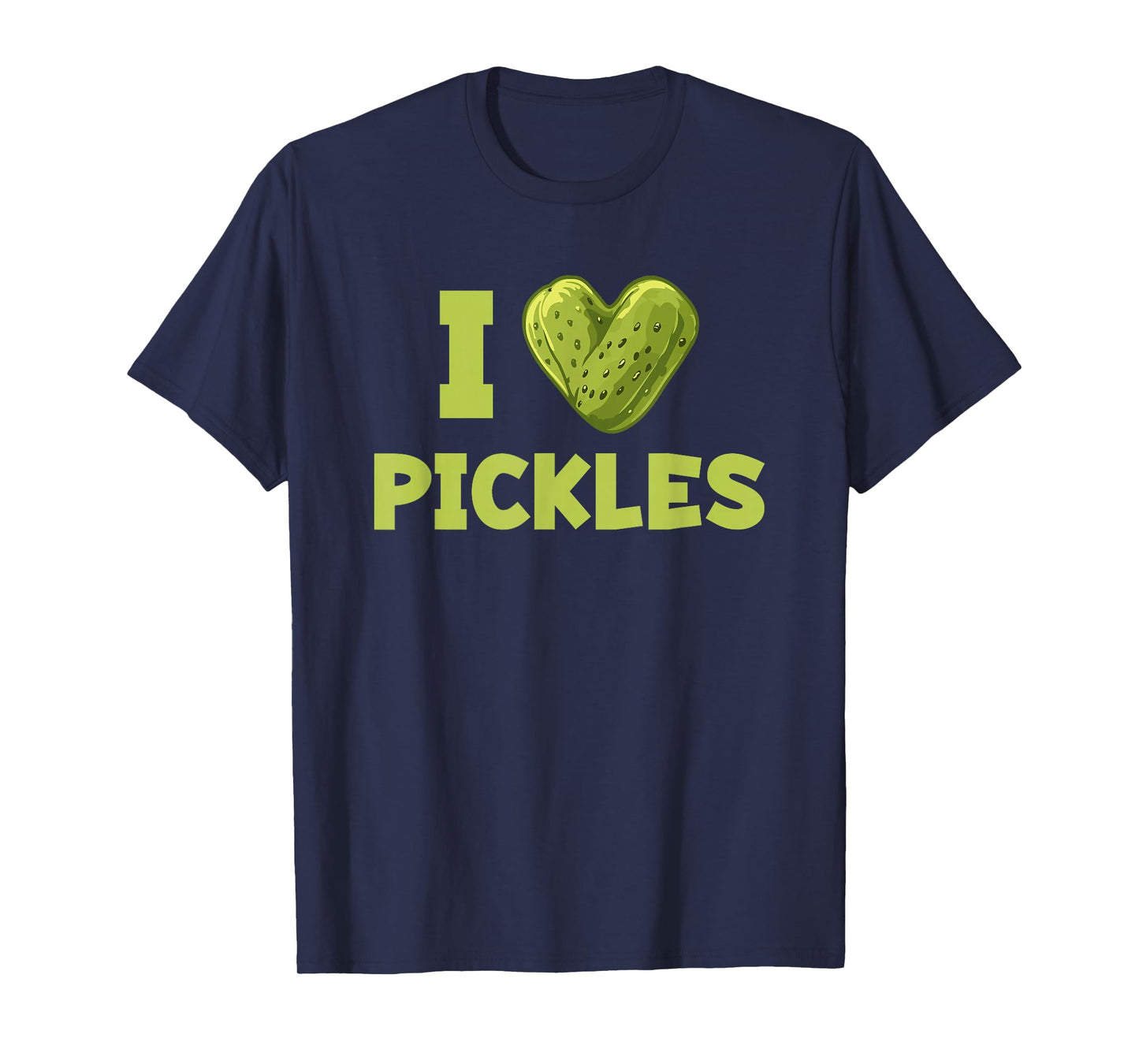 Funny I Love Pickles Heart T-Shirt