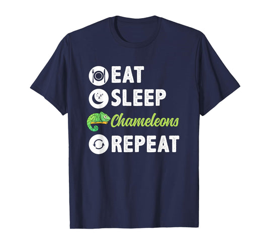 Eat Sleep Chameleons Repeat T-Shirt