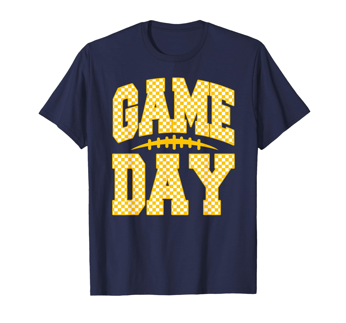 Game Day Football Season Football Mama Girl Red Gold Vibes T-Shirt
