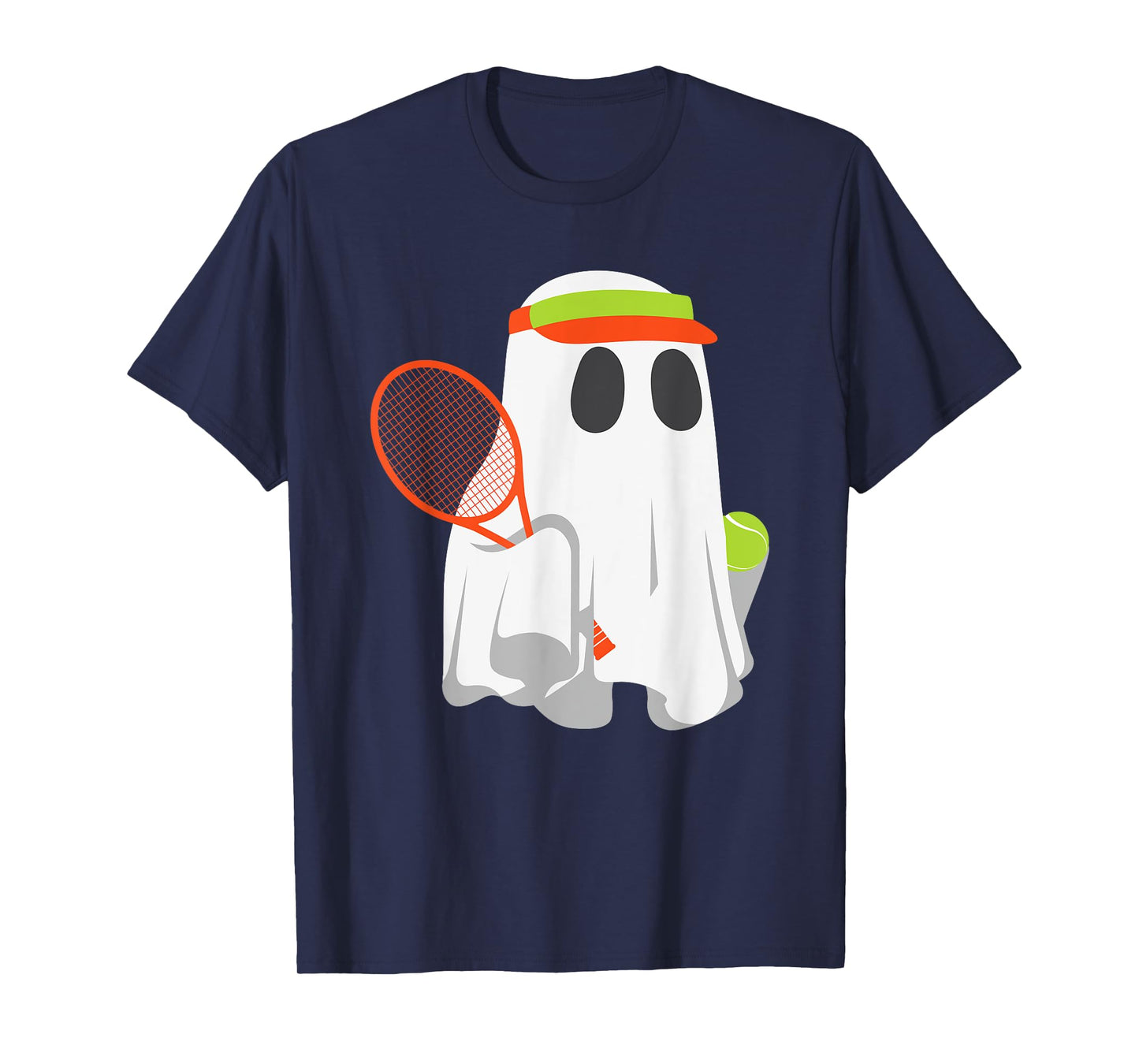 Funny Halloween Tennis Player Ghost Men Women Kids Matching T-Shirt