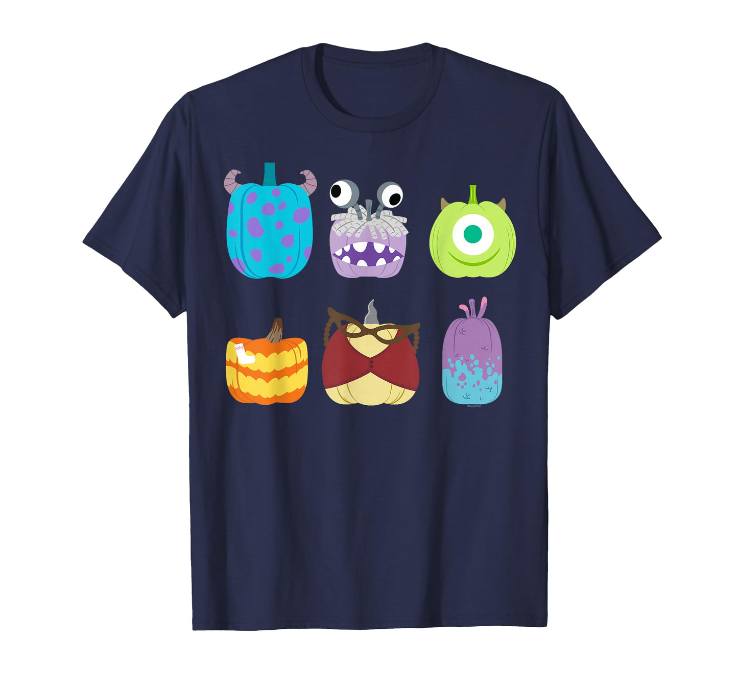 Disney and Pixar's Monsters, Inc. Halloween Pumpkin Grid T-Shirt