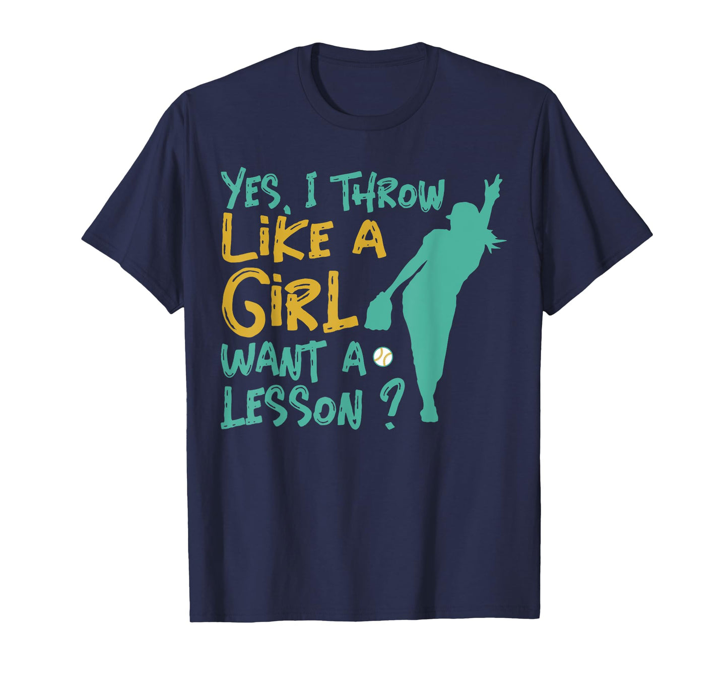 I Know I Play Like A Girl Softball T-Shirt