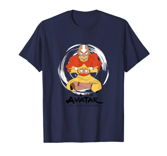 Avatar: The Last Airbender Aang Avatar State Circle Burst T-Shirt