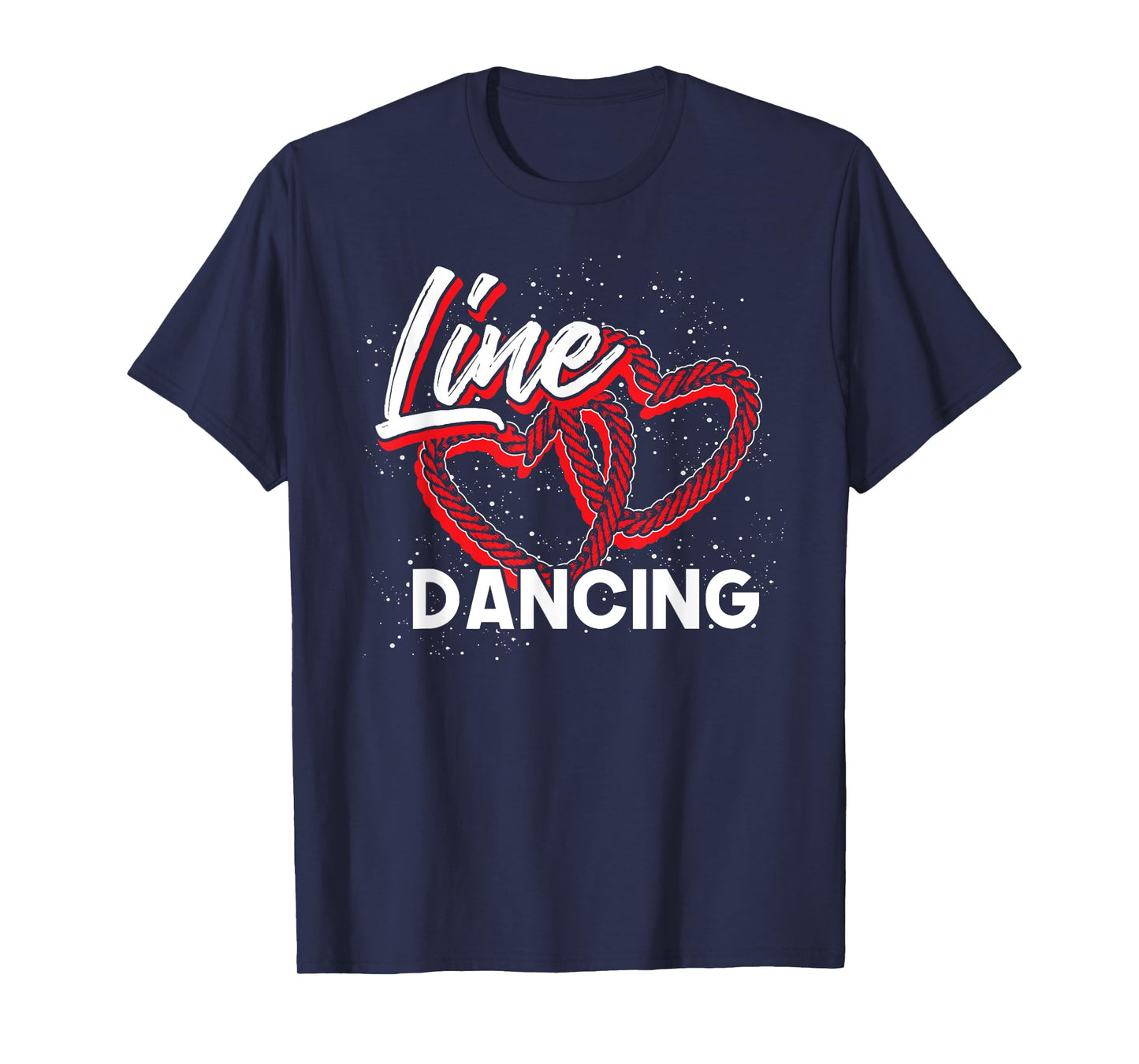 Line Dancing Lover Cowboy Valentines Day Gift Line Dance T-Shirt