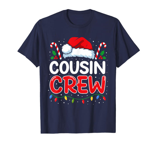Christmas Cousin Crew Candy Cane Family Matching Pjm Holiday T-Shirt