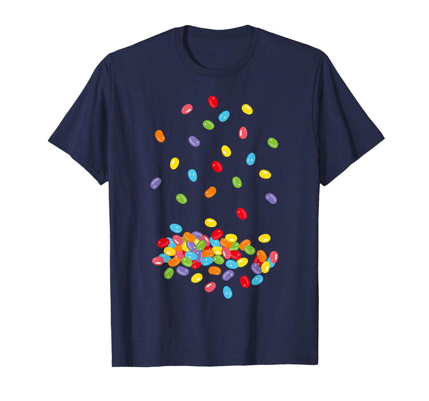 Jelly Beans Colourful Jelly Sweets Design T-Shirt