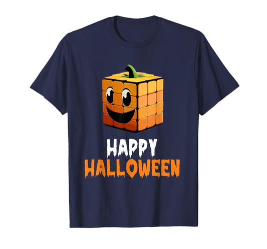 Happy Halloween Speed Cubing Puzzle Cuber Costume T-Shirt
