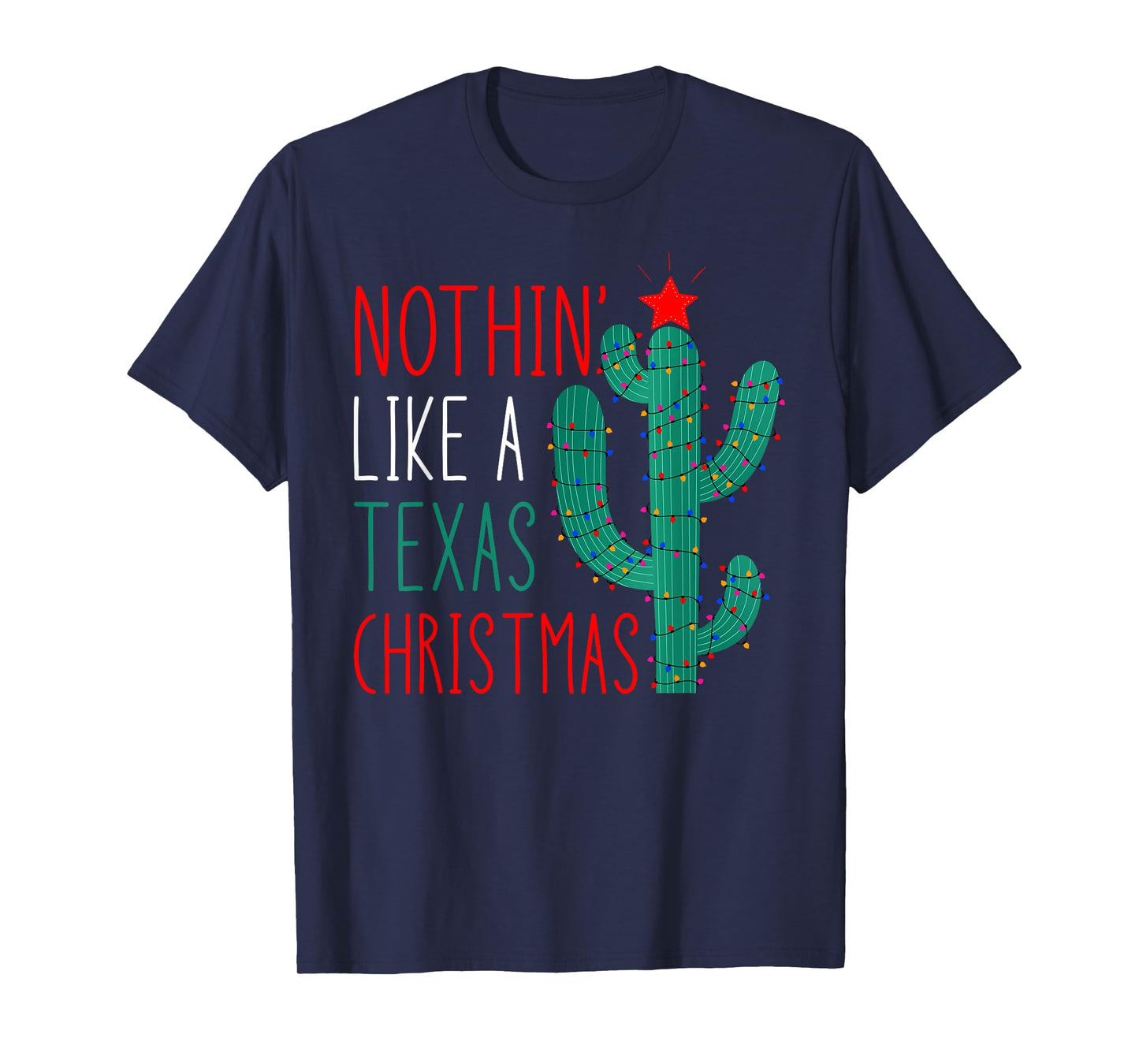 Cute Texas Christmas 2021 Family Matching Adult Unisex Black Crew Neck Short Sleeve T-Shirt