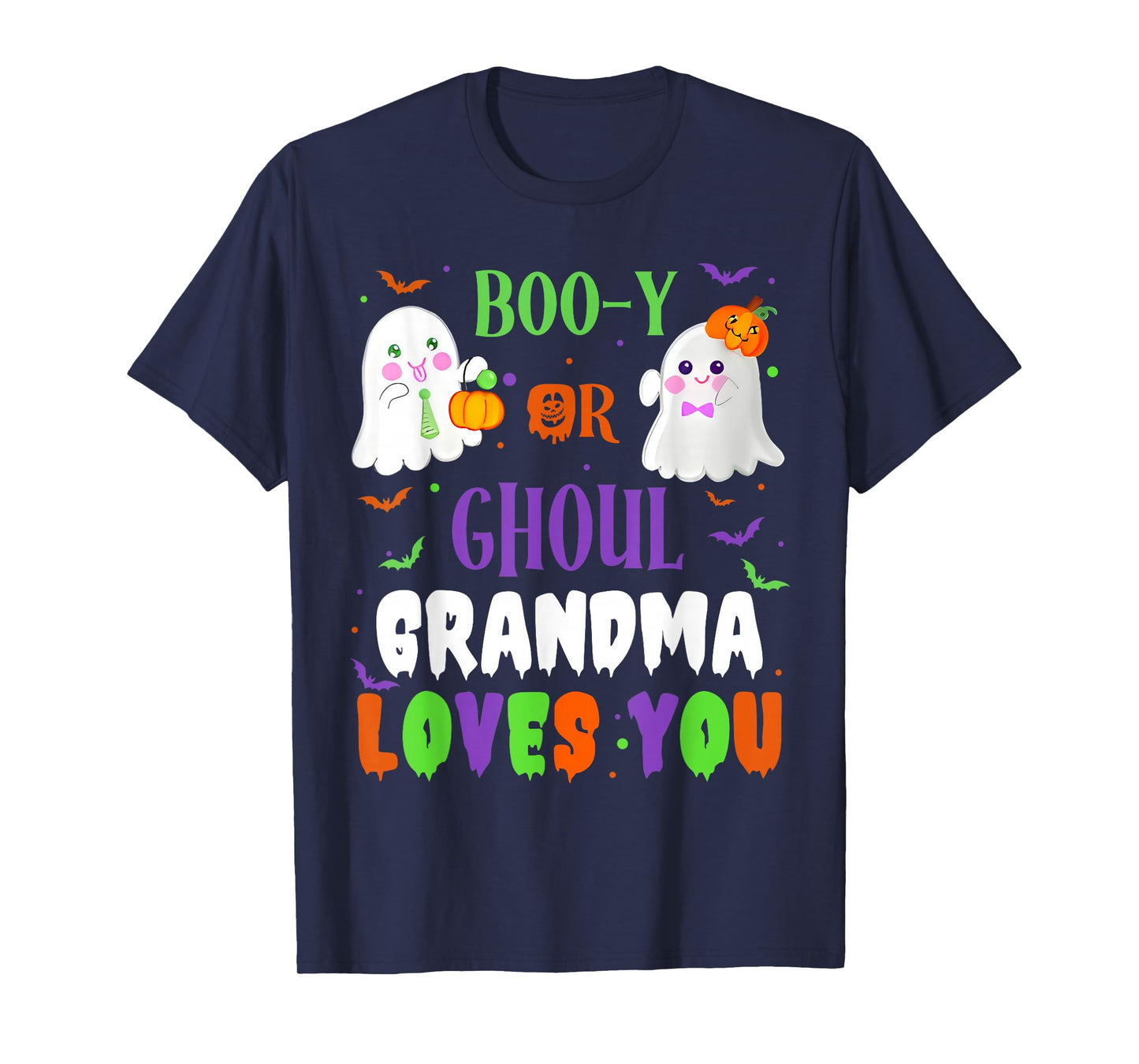 Boo-y Or Ghoul Grandma Loves You Boo Halloween Baby Gender T-Shirt