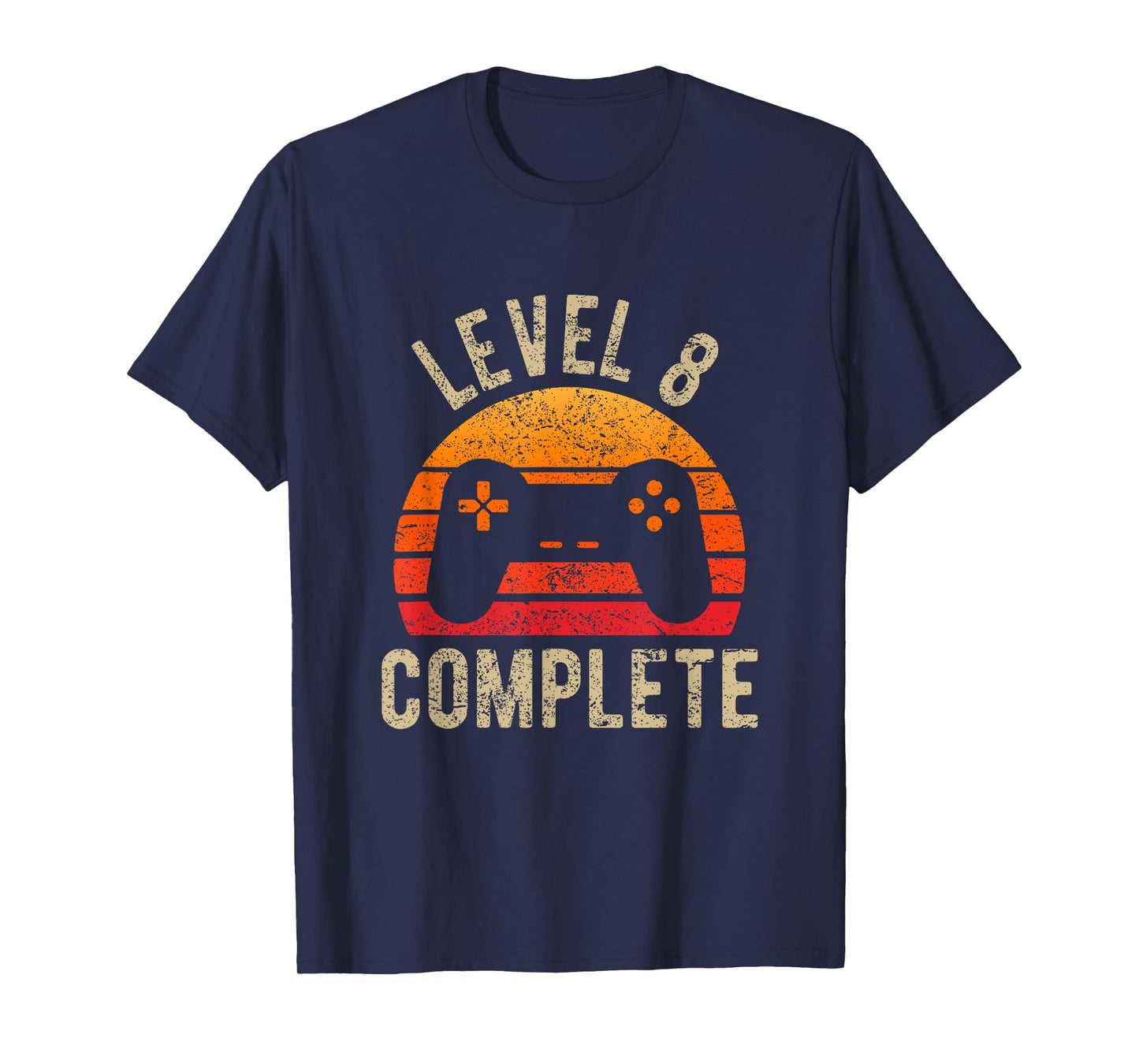 Birthday 8 Years Level 8 Complete Vintage Retro 8th Wedding T-Shirt
