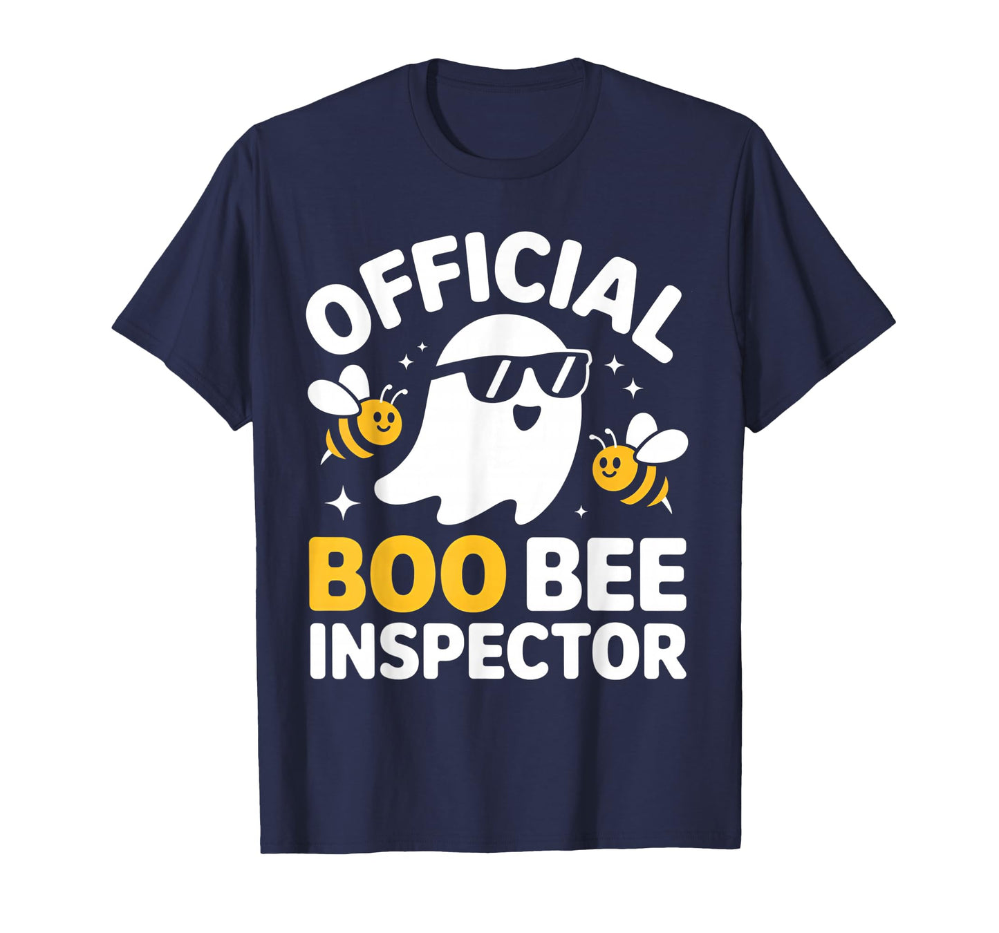 Halloween Boo Official Bee Inspector Funny Costume Men Women T-Shirt
