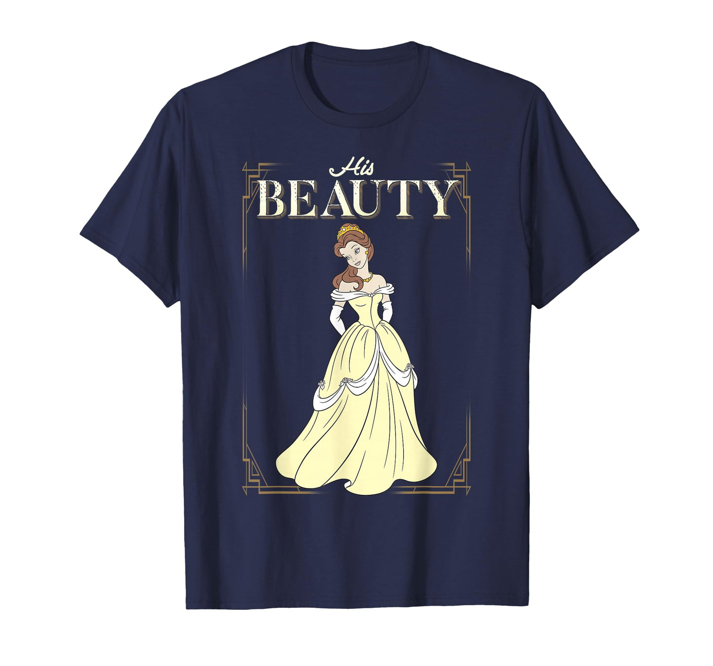 Disney Beauty and The Beast Belle His Beauty Vintage Frame T-Shirt