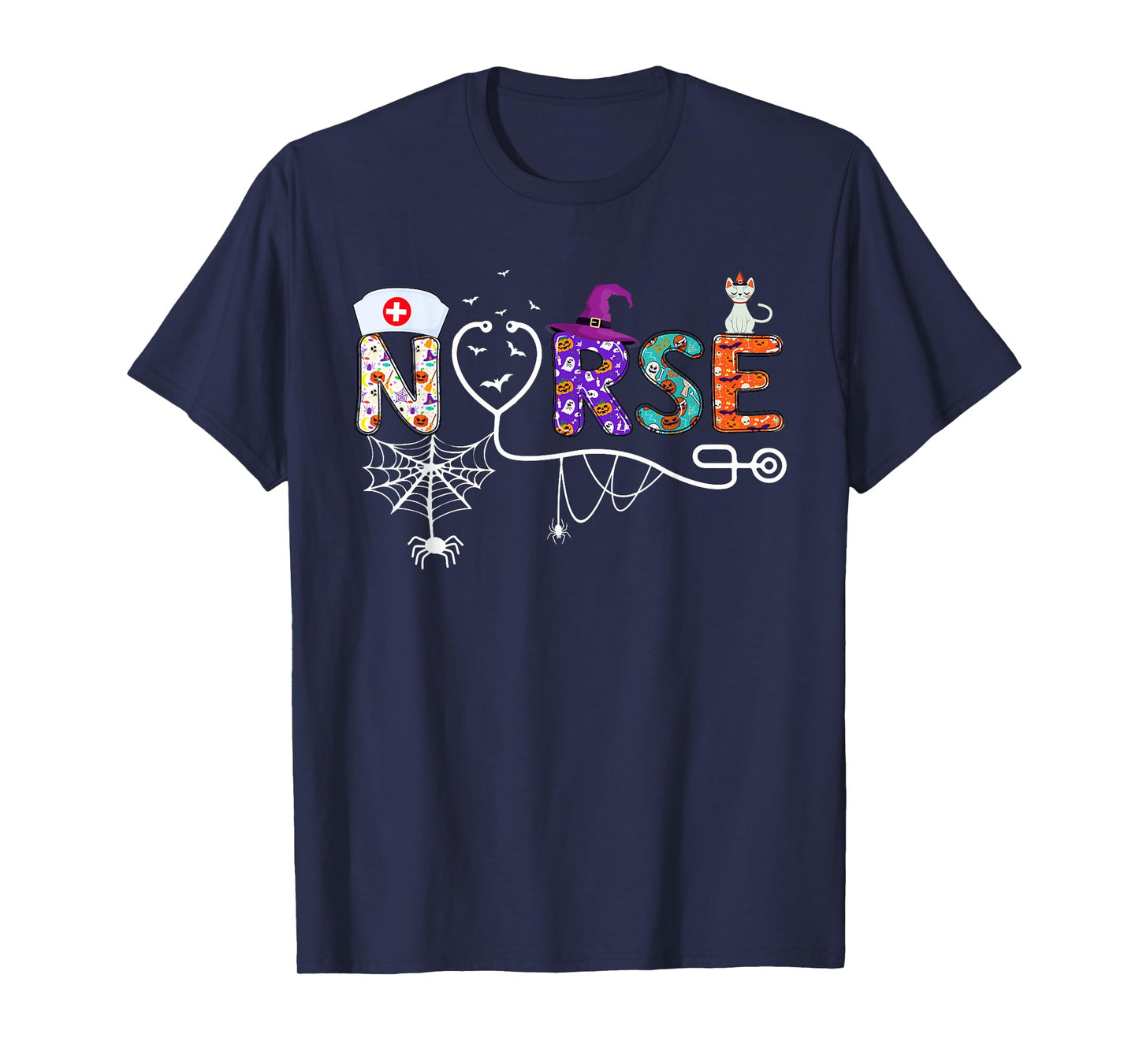 Nurse Halloween Costume Nursing Scrub Top Men Women T-Shirt