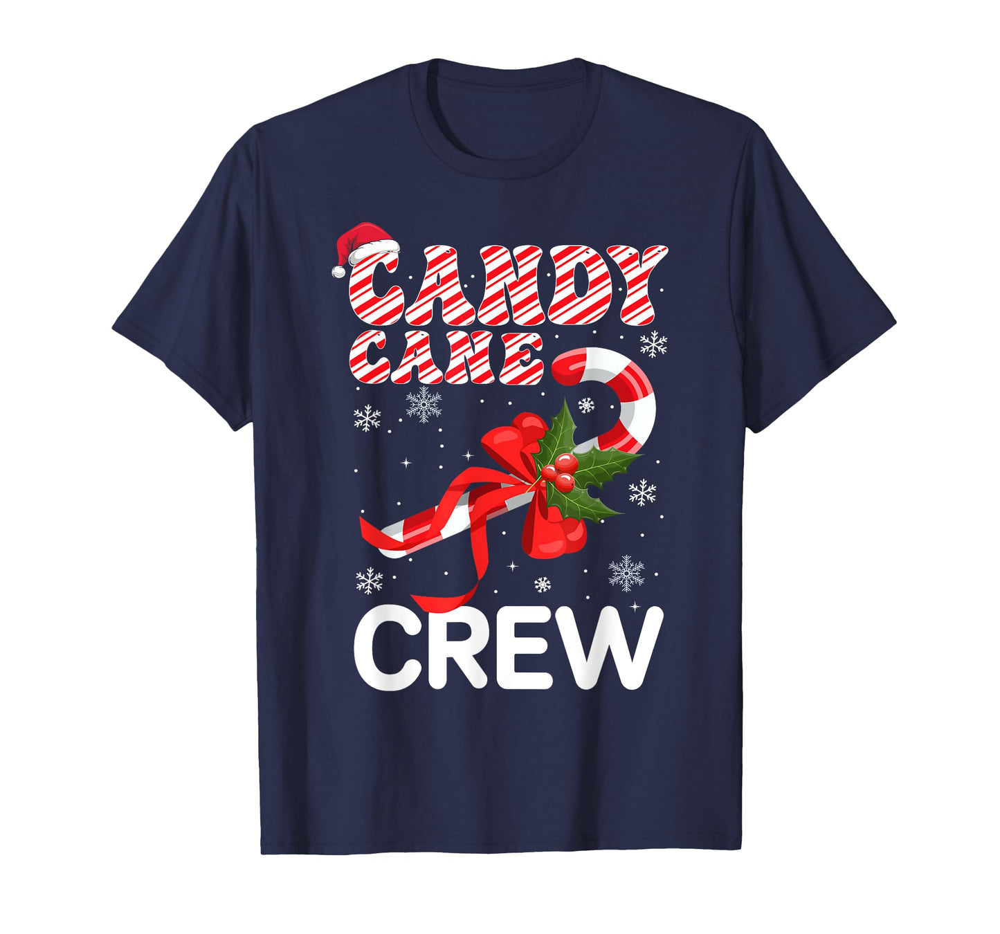 Candy Cane Crew Funny Christmas Candy T-Shirt