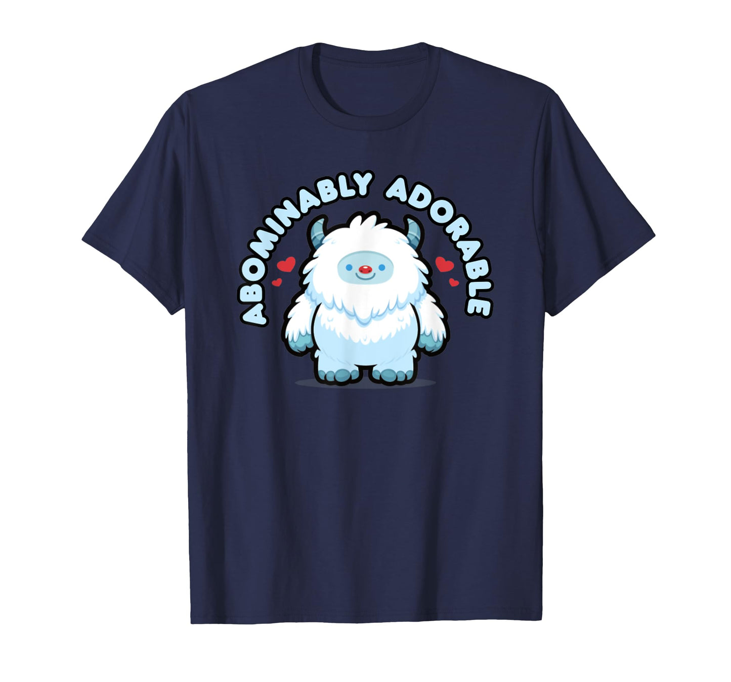 Abominably Adorable Kawaii Yeti Cartoon Snow Monster T-Shirt