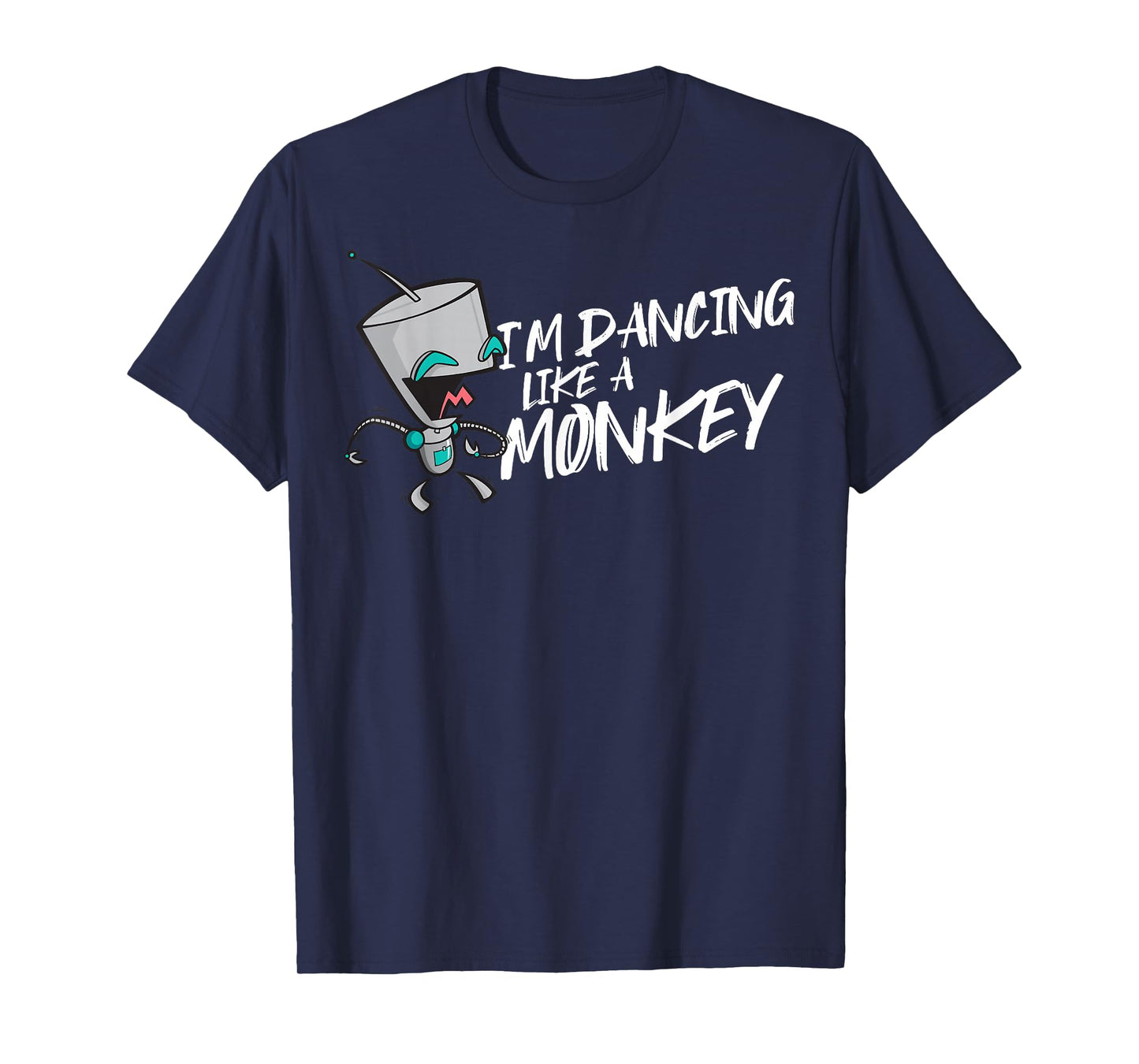 Invader Zim Gir I'm Dancing Like A Monkey Portrait T-Shirt