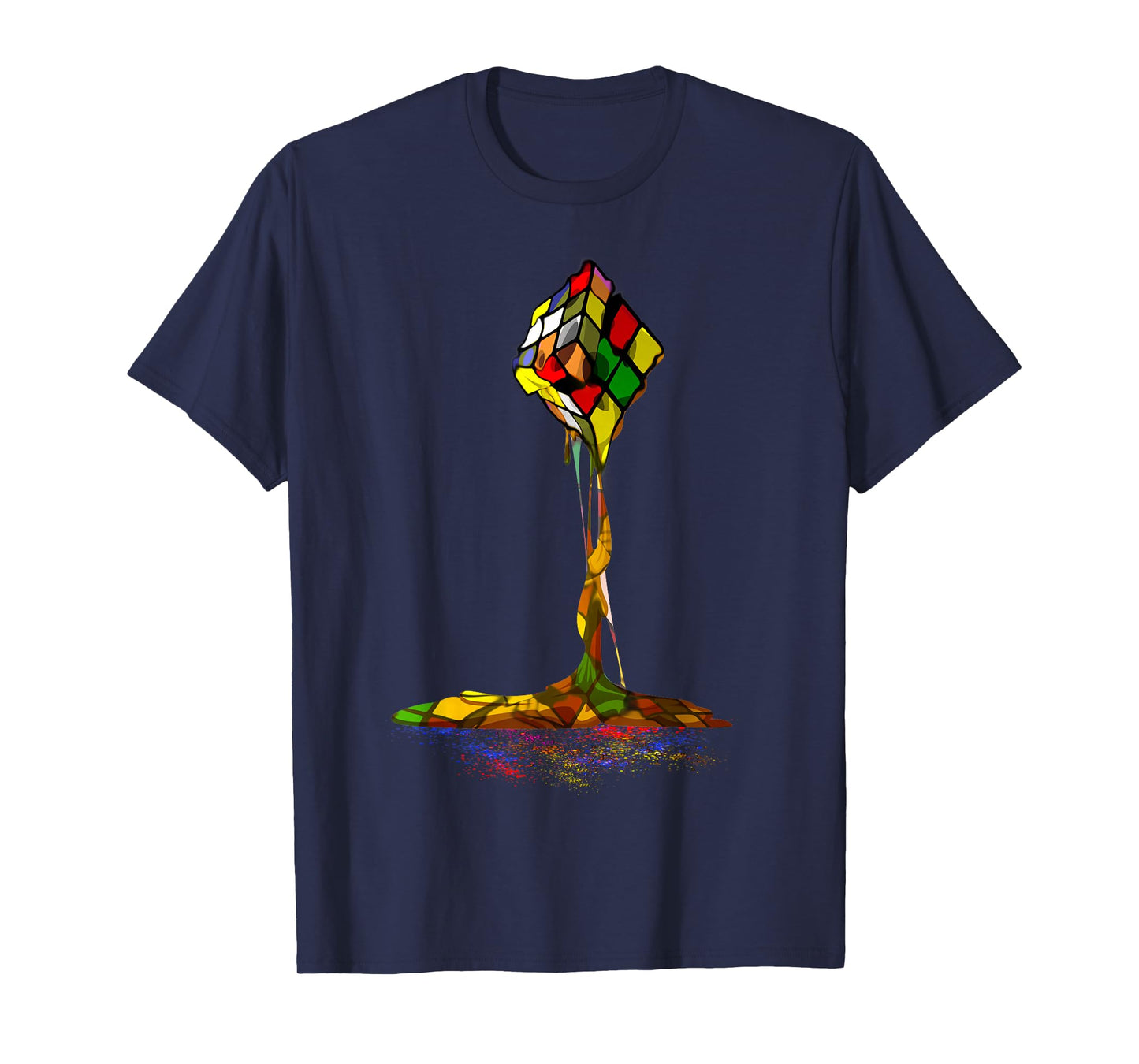 Melting Puzzle Cube Retro Speed Cubing 80's Vintage Toy T-Shirt