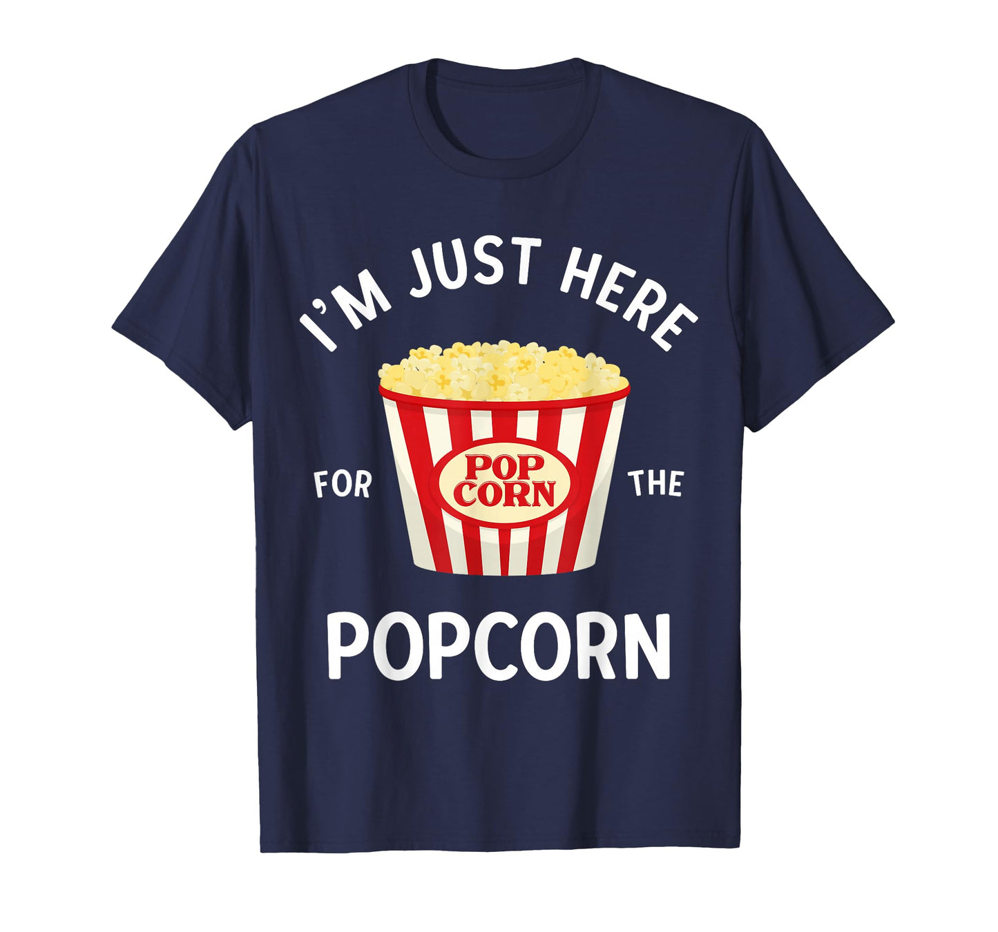 Funny Popcorn Lover Gifts Cinema Movie Snack Lover Men Kid T-Shirt
