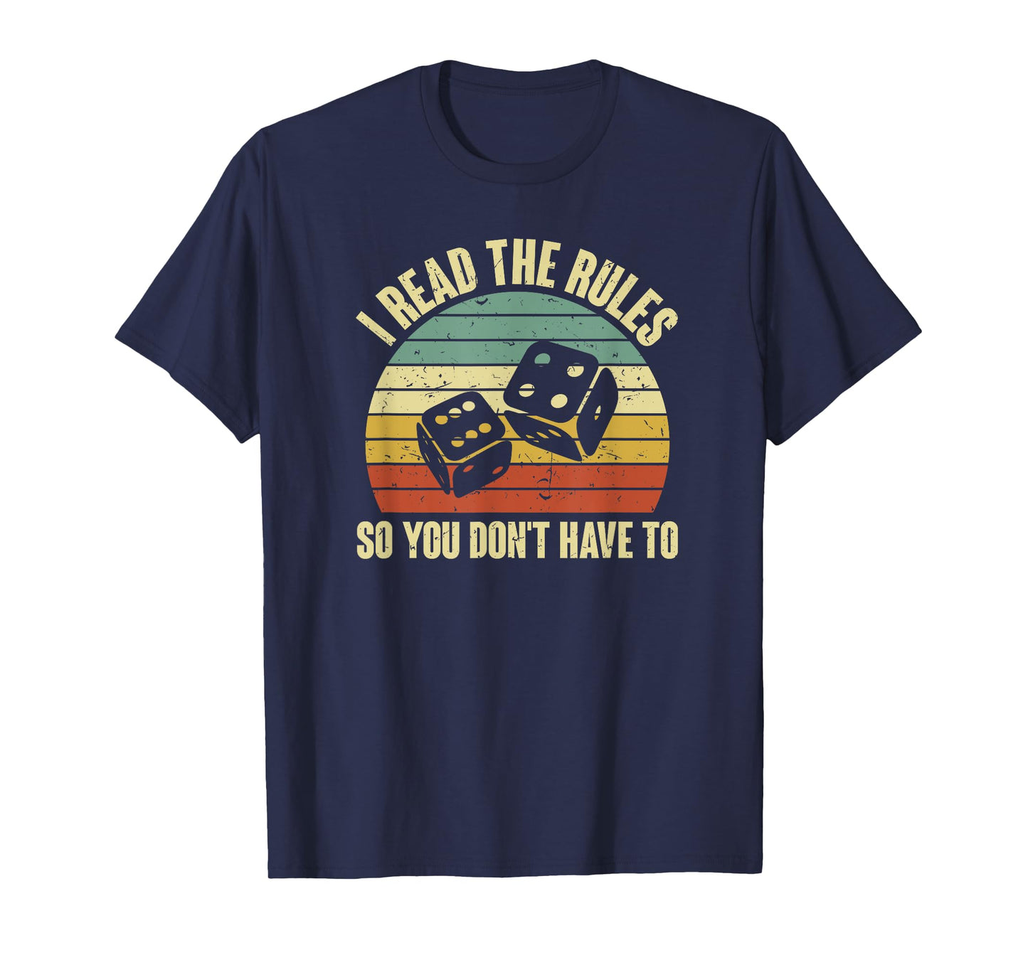Game Night Adults Funny Board Games I Read The Rules T-Shirt